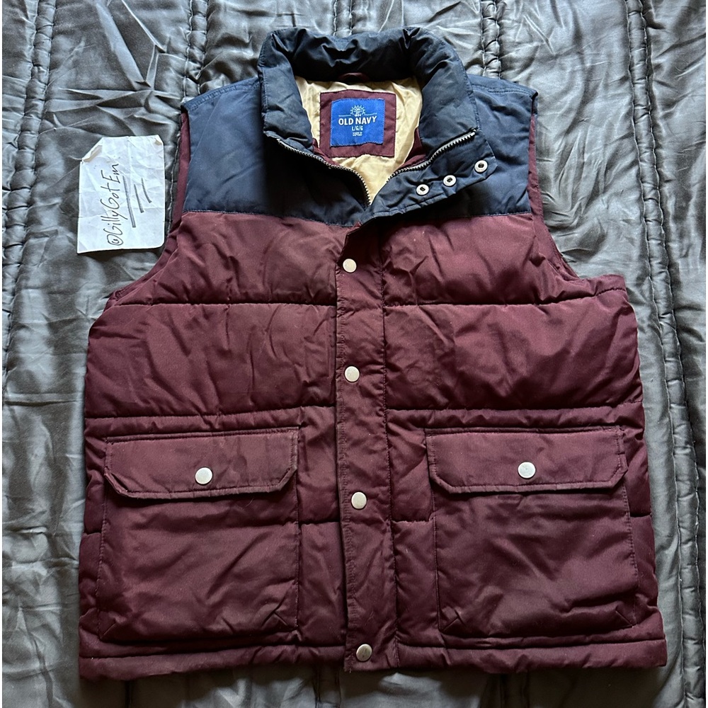Old Navy Vest - Red wine - Updated pics